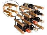 J.K. Adams MWR-B12-OK 12-Bottle Wine Rack, Oak
