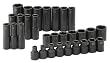 SK Hand Tools 4053 30-Piece 1/2-Inch Drive 6 Point Standard and Deep Metric Impact Socket Set