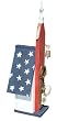 Birdhouse - Unique Star Spangled Antique Door Knob Key Lock Plaque House 24" Tall