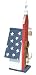 Birdhouse - Unique Star Spangled Antique Door Knob Key Lock Plaque House 24" Tall