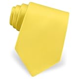 Sunshine Yellow Tie by Elite Solid - Yellow Silk