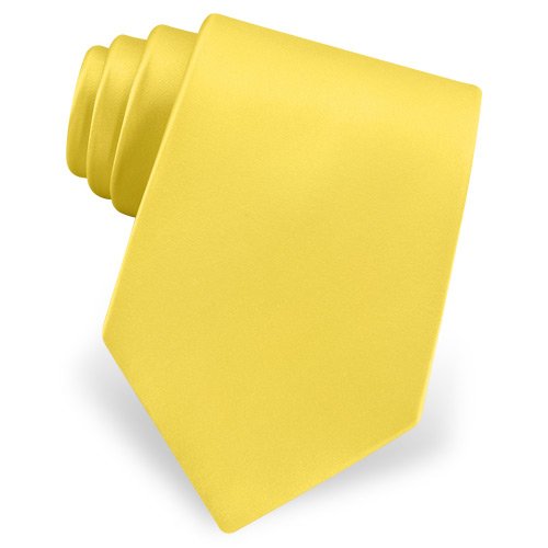 Sunshine Yellow Silk Extra Long Tie