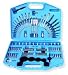 Tools & Hardware : Complete Handyman's 125-Piece Drill Bit & Driver Set - Self-Storing Case