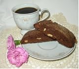 8 pieces Milk Chocolate Frosted CHOCOLATE ALMOND Biscotti by Peggy's Biscotti