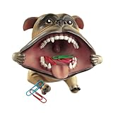 Irritant Large Mouth Dog Statue Desktop Accessory Storage - Set of 2