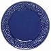 Majolica Sea Shell Ceramic Pottery Dinner Plate Blue 10.5"D