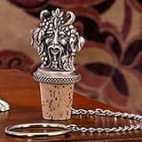 PAIR OF SILVER PLATED BACCHUS BOTTLE STOPPERS