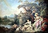 The Nest, 1743 Styles Art Poster Print by Francois Boucher, 12x10