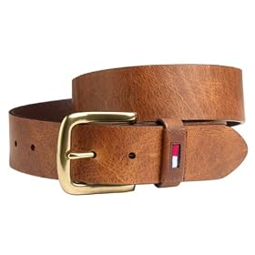 Tommy Hilfiger Men's 1 1/2-Inch  Leather Casual Belt