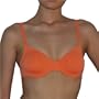 Womens Perfect Fit Orange Padless Underwire Bra (Size:32B)