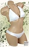 Sexy White Skimpy Scrunch Bottom Bikini 2pc Swimsuit M Medium