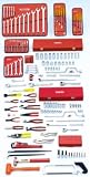 Proto 99411 163-Piece ERGONOMICS Intermediate Tool Set With 10-Drawer Drop-Front Top Chest