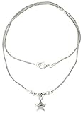 Sterling Silver Bracelet with Star Pendant 7