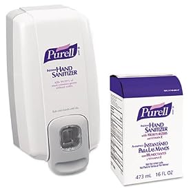 GO-JO INDUSTRIES PURELL NXT SPACE SAVER Hand Sanitizer Dispenser and Refill by PURELL NXT 1000 ML BIB & NXT Dispenser Kit
