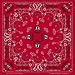 Zan Headgear Jack Daniel's Bandanna Paisley Red
