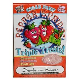 Pepper Springs Sugar Free Strawberry Cheeseball, Cheesecake or Fruit Dip Mix by A Bountiful Harvest