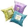 Monet's Garden Silk and Cotton Throw Pillows Set of 3