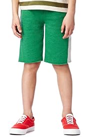 Contrast Drawstring Panelled Gym Shorts