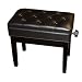 Cameron & Sons CS-12 EBHP Deluxe Adjustable Piano Bench (Polished Black) Free Shipping