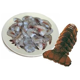 4, 8 oz. Lobster Tails and 2 lbs. Shrimp