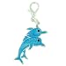 Jewelry : Blue Dolphins Jumping Clasp Charm