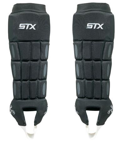 STX Black Field Hockey Contour Shinguards