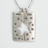 Multi Star Silver Pendant Set for You & Me