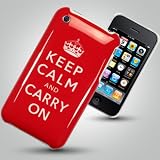 iPhone Apple 3G 3GS  Keep Calm And Carry On  Hard Back Case and Screen Proteoctor by OLIVIASPHONES