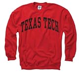 Texas Tech Red Raiders Red Arch Crewneck Sweatshirt