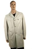 Versace Classic Men's Off White Leather Coat