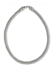 Sterling silver necklace, Spiral Rope - Sterling Silver Chain Necklace