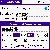 SplashID Password Manager for Palm & Treo