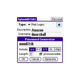 SplashID downloadable Software