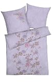Kaeppel G-100519-85D3-VAKF Bettw&auml;sche 2-teilig Essence 155 x 220 cm Edel - K&ouml;per - Flanell, Farbe: lavendel