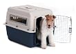 Petmate Ultra Vari Kennel, 28 Inch, For Pets 25-30 Pounds, Bleached Linen/Blue Petmate Ultra Vari Kennel, 28 Inch, For Pets 25-30 Pounds, Bleached Linen/Blue