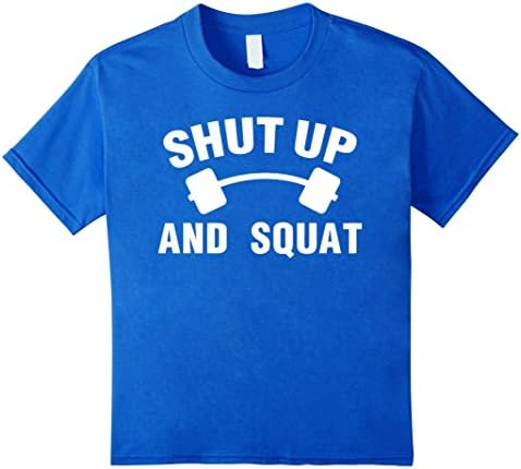 Kids Bodybuilding - Shut Up And Squat - TShirt 8 Royal Blue