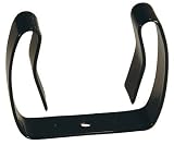 2 (A), 2 9/16 (B), Capacity - 2 to 2 1/2 dia., Black Vinyl Coating, Spring Steel, Gripper Clip (1 Each)