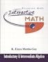 Prentice Hall Interactive Math Introductory and Intermediate Algebra Student Package