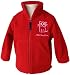 Baby : Childrens Fleece Jacket, Red With Cats Embroidered, 8-10 Years