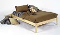 Twin Size - Solid Wood Platform Bed Frame - Clean, Unfinished, Chemical Free Pine - Made in USA