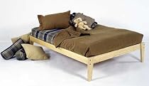 Twin Size - Solid Wood Platform Bed Frame - Clean, Unfinished, Chemical Free Pine - Made in USA