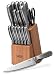 Ginsu 04816 16-Piece Stainless Steel Knife and Bamboo Block Set