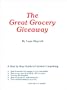 The Great Grocery Giveaway: A Step by Step Guide to Creative Couponing
