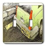 Londons Times Funny Medicine Cartoons - Prozac Bumper Sticker - Light Switch Covers - double toggle switch