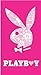 Playboy Jumbo Strandtuch Hawaii pink, 100 x 180 cm
