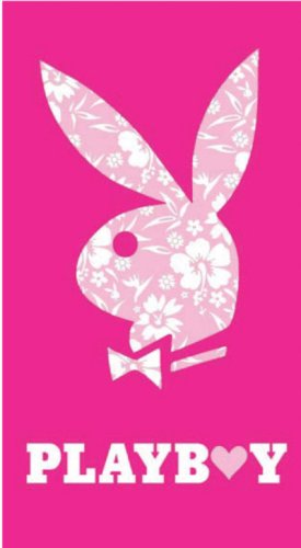 Playboy Jumbo Strandtuch Hawaii pink, 100 x 180 cm