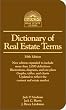 Dictionary of Real Estate Terms (Barron's Business Dictionaries)