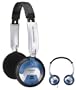 Coby DJ Style High-Performance Stereo Headphones CV130 (Silver)