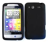 HTC Salsa Deluxe Silicone Skin, Black Jelly Silicon Case, Cover ,Faceplate, SnapOn, Protector