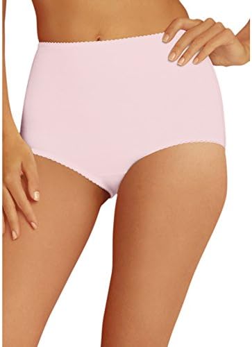 Hanes Shapewear Women's Light Control Cotton 2 Pack Shaping Brief, Pink Bliss/Pink Bliss, Medium